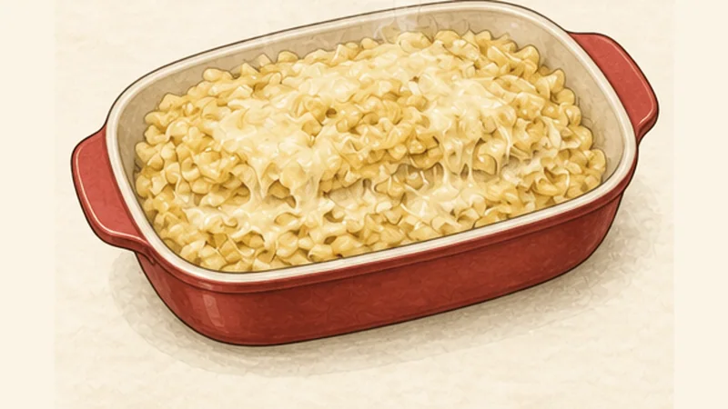 Käsespätzle, step 7: Repeat twice.