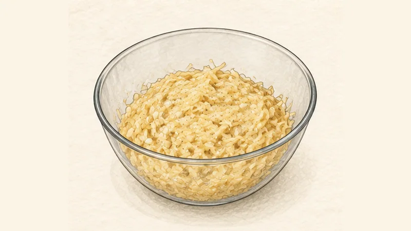 Kartoffelpuffer, step 3: Mix the batter.