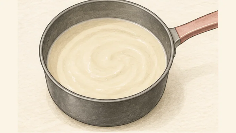 Königsberger Klopse, step 6: Build the cream sauce.