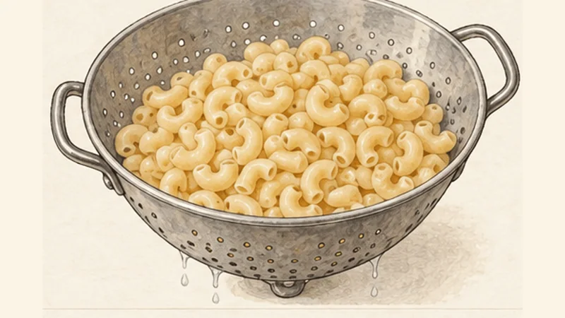 Egyptian Koshari, step 6: Cook the pasta separately.