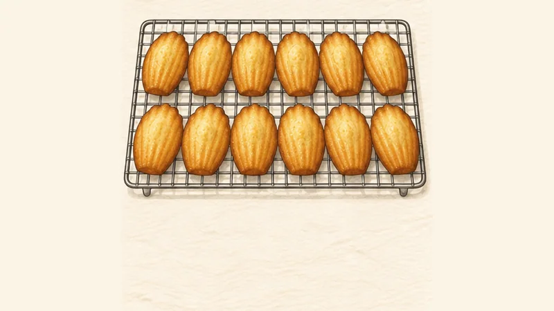 Madeleines, step 6: Bake and unmould.
