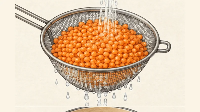Turkish Red Lentil Soup (Mercimek Çorbası), step 1: Rinse the lentils.
