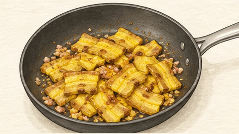 Mì Quảng — Turmeric Noodles with Pork and Shrimp, step 4: Sear the seasoned pork.