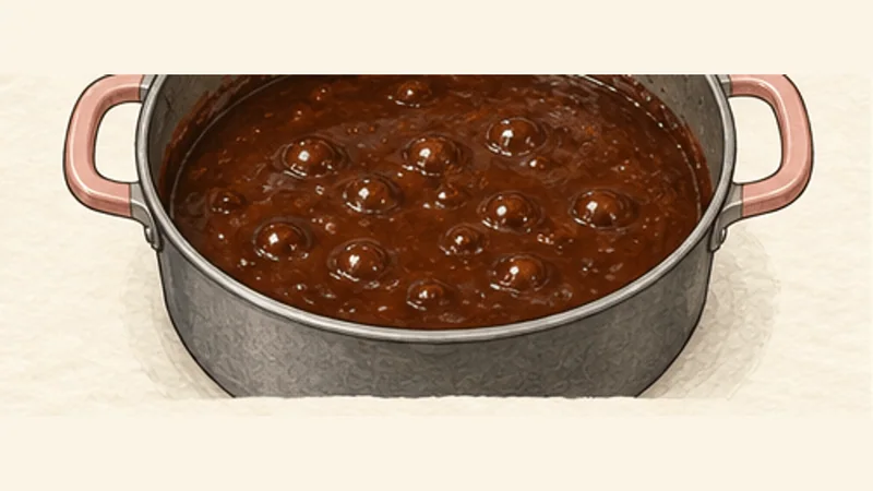Mole Poblano, step 13: Simmer until glossy.