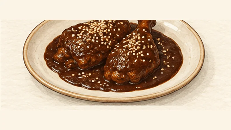 Mole Poblano, step 15: Finish with sesame.