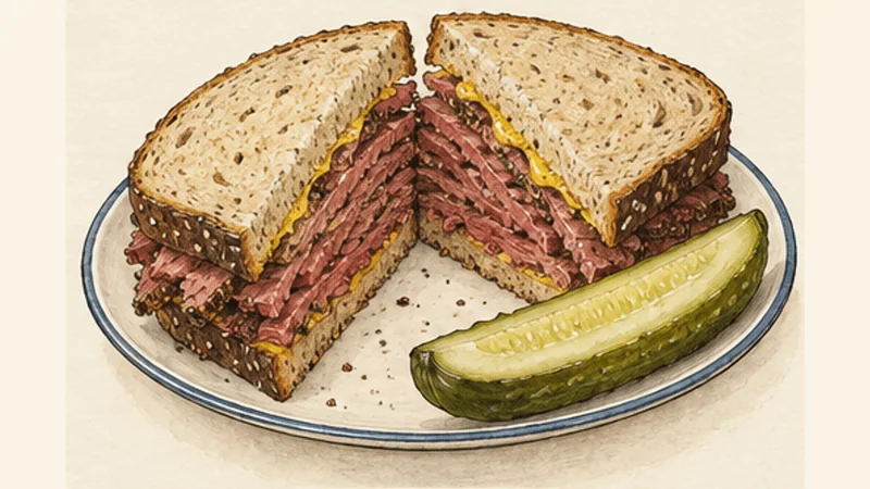 Montréal Smoked Meat Sandwich, step 6: Close and serve.