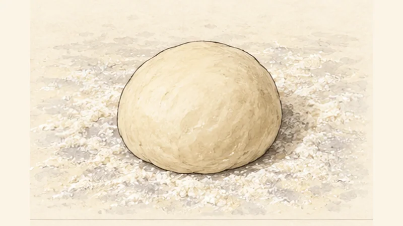 Montréal-Style Sesame Bagels, step 1: Mix and knead the dough.