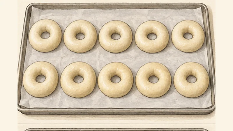 Montréal-Style Sesame Bagels, step 4: Proof briefly.