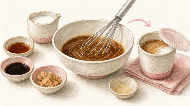 Thai Moo Ping, step 3: Mix and reserve the glaze.