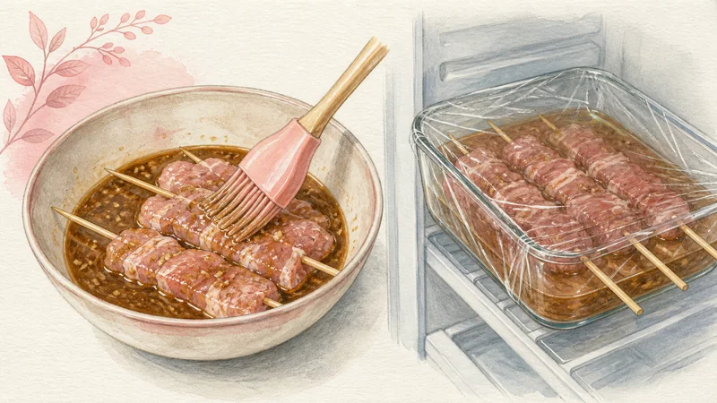 Thai Moo Ping, step 4: Marinate for controlled time.