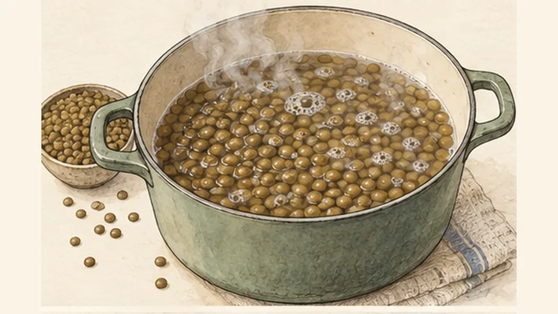 Lebanese Mujadara with Crispy Onions, step 1: Start the lentils.