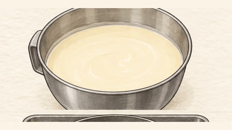 New York Cheesecake, step 7: Add the eggs one at a time.