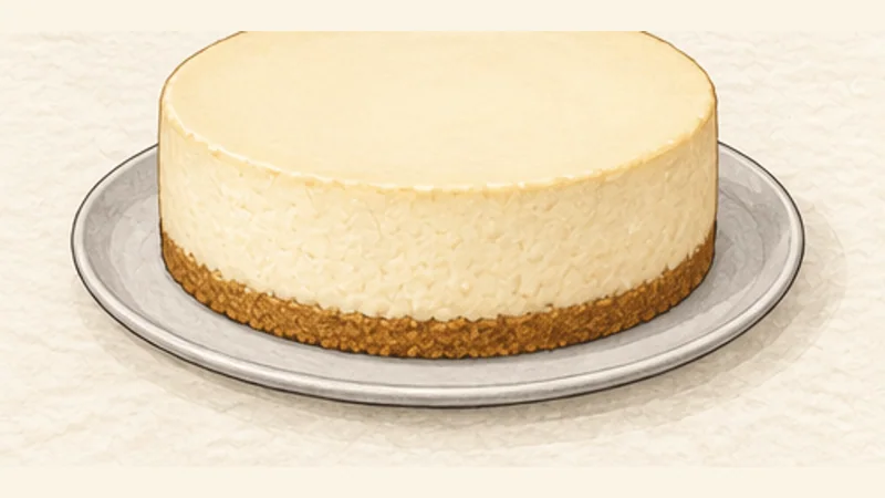 New York Cheesecake, step 12: Chill fully before slicing.