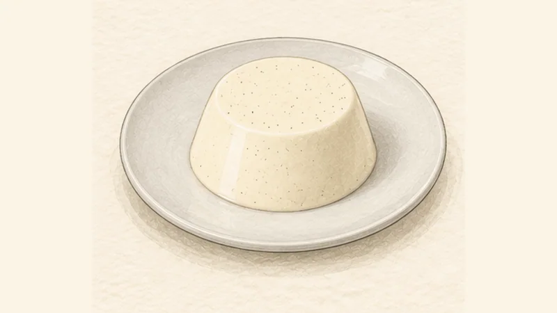 Vanilla Panna Cotta, step 5: Unmould and serve.