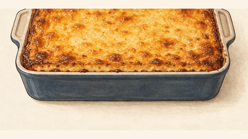 Pastitsio, step 10: Bake until deeply golden.