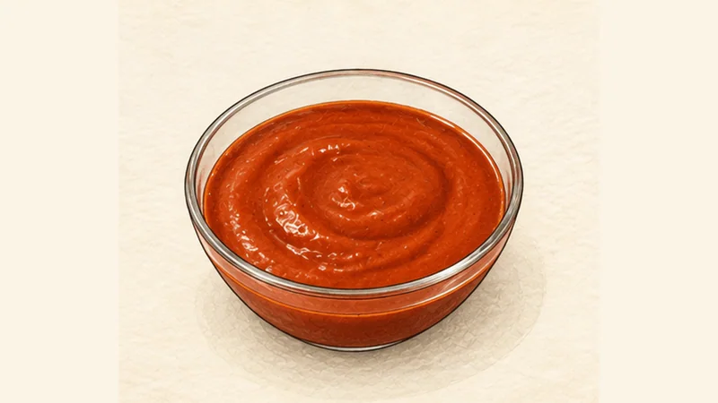 Patatas Bravas, step 2: Reduce the sauce.