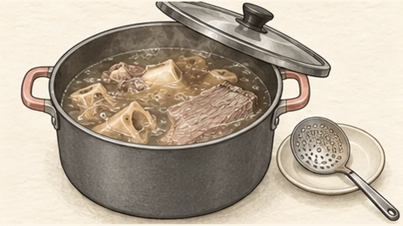Beef Pho (Phở Bò), step 2: Start the slow broth.