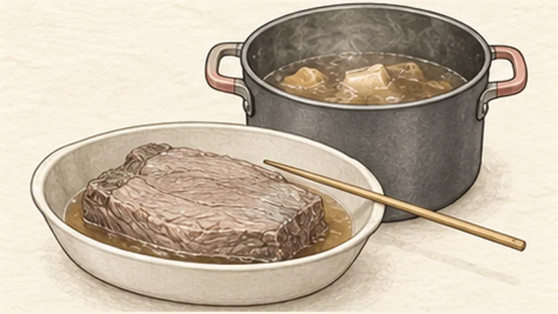 Beef Pho (Phở Bò), step 3: Remove the tender brisket.