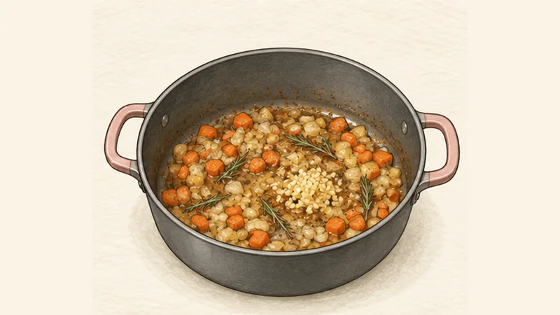 Pollo alla Cacciatora, step 2: Cook the vegetables.