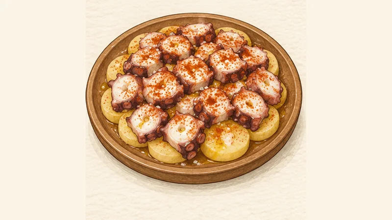 Pulpo a la Gallega (Pulpo á Feira), step 6: Season in the Galician order.