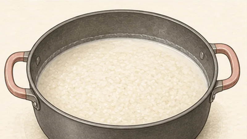 Rice Kheer, step 3: Cook the rice in milk.