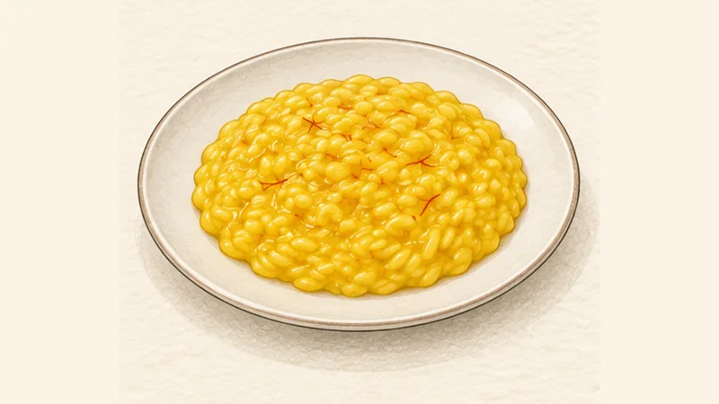Risotto alla Milanese, step 5: Mantecare off heat.