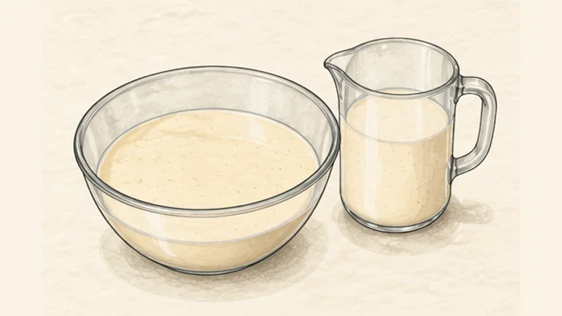 Roast Beef with Yorkshire Pudding, step 1: Mix and rest the Yorkshire batter.