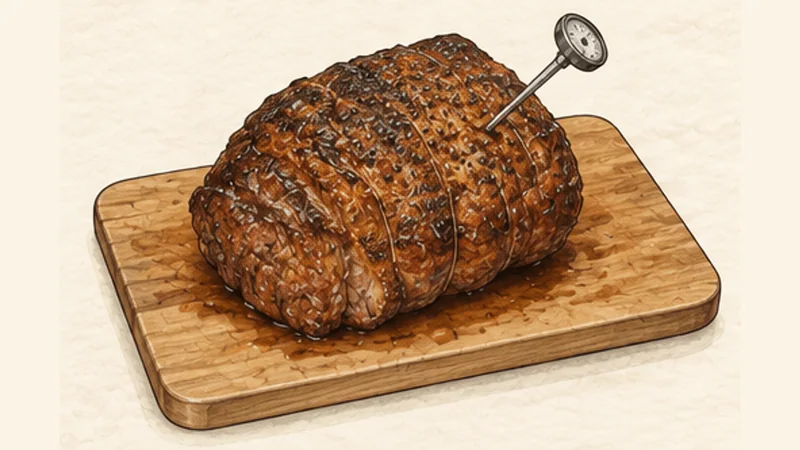 Roast Beef with Yorkshire Pudding, step 3: Finish the roast gently.