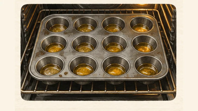 Roast Beef with Yorkshire Pudding, step 6: Heat the pudding tin.