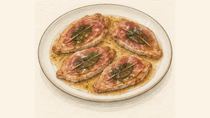Saltimbocca alla Romana, step 5: Mount with butter and serve.