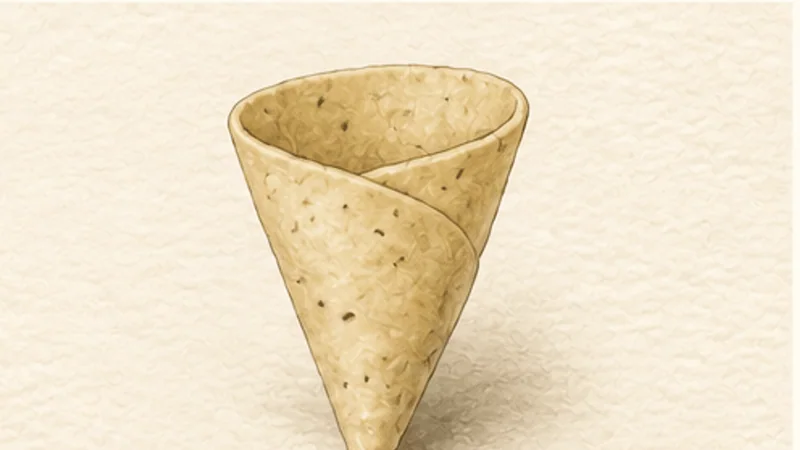 Punjabi Potato Samosa, step 6: Form tight cones.