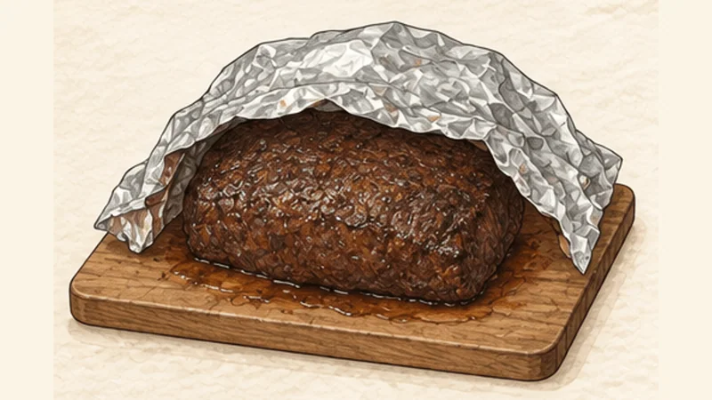 Sauerbraten, step 6: Rest the roast.