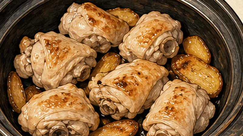 Taiwanese Sesame Oil Chicken, step 3: Brown the chicken.