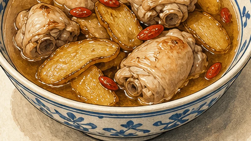 Taiwanese Sesame Oil Chicken, step 6: Season and serve.