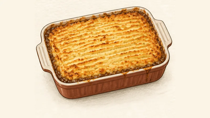 Shepherd's Pie, step 6: Bake until browned and bubbling.