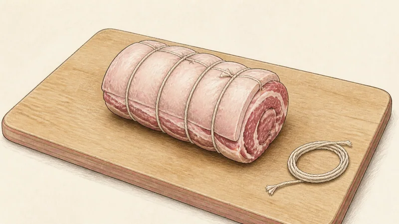 Home-style shoyu ramen with chashu, step 1: Prepare the pork.