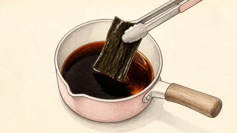 Home-style shoyu ramen with chashu, step 5: Make the soy tare.