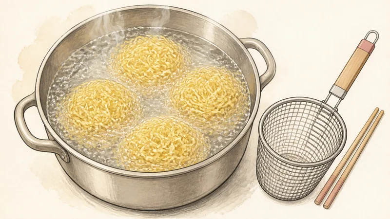 Home-style shoyu ramen with chashu, step 7: Boil the ramen noodles.