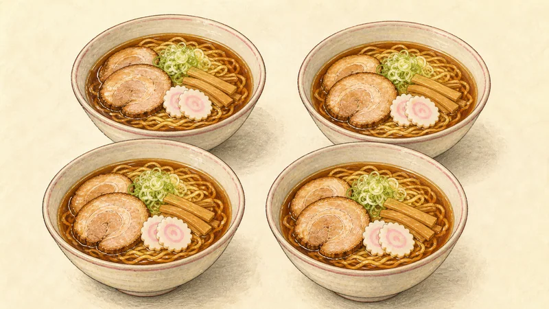 Home-style shoyu ramen with chashu, step 8: Assemble and serve hot.