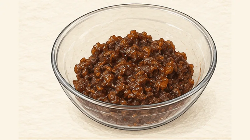 Sticky Toffee Pudding, step 1: Soften the dates.