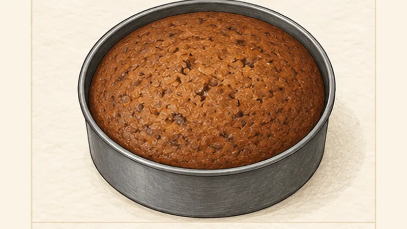 Sticky Toffee Pudding, step 5: Bake the sponge.
