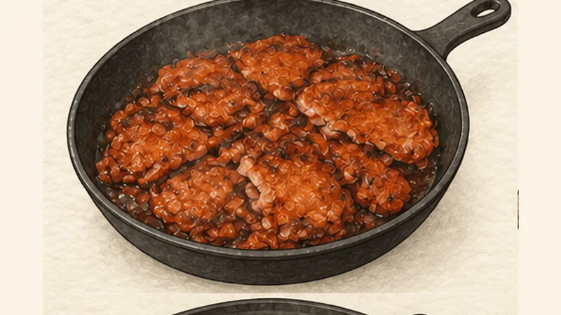 Tacos al Pastor, step 5: Sear the pork in batches.