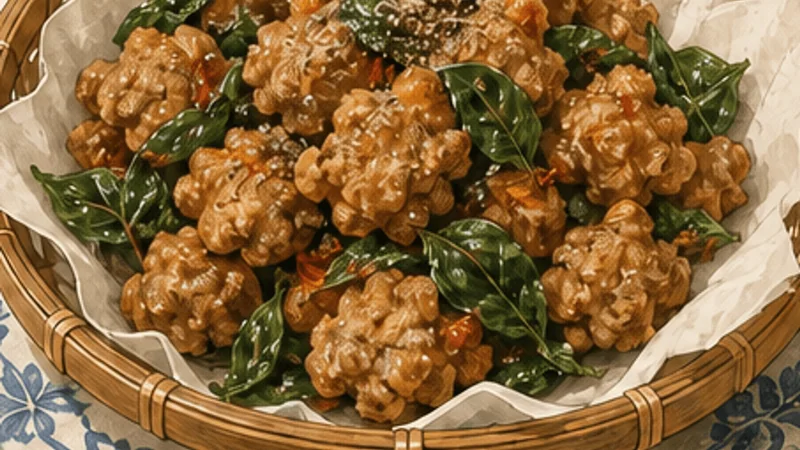 Taiwanese Popcorn Chicken, step 7: Season while hot.