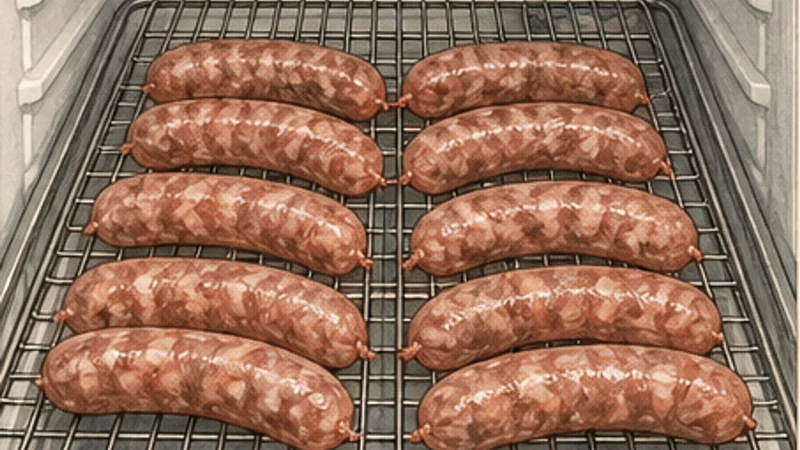 Homemade Taiwanese Sausage, step 8: Dry only under refrigeration.