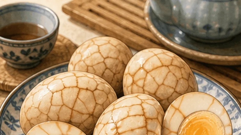 Taiwanese Tea Eggs, step 7: Reheat gently or serve cool.