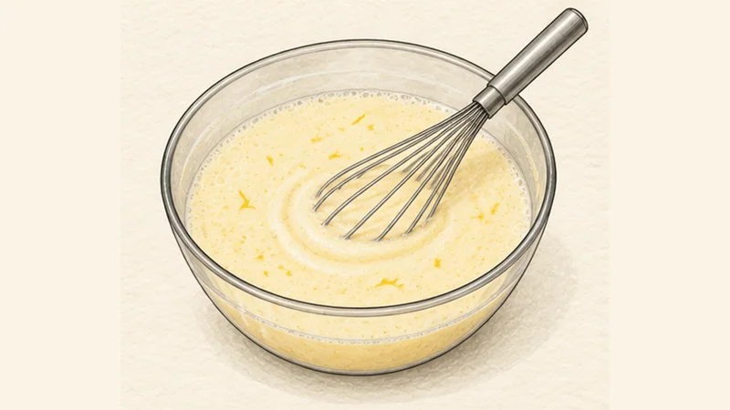 Tarta de Santiago, step 2: Whisk the eggs and sugar until pale.