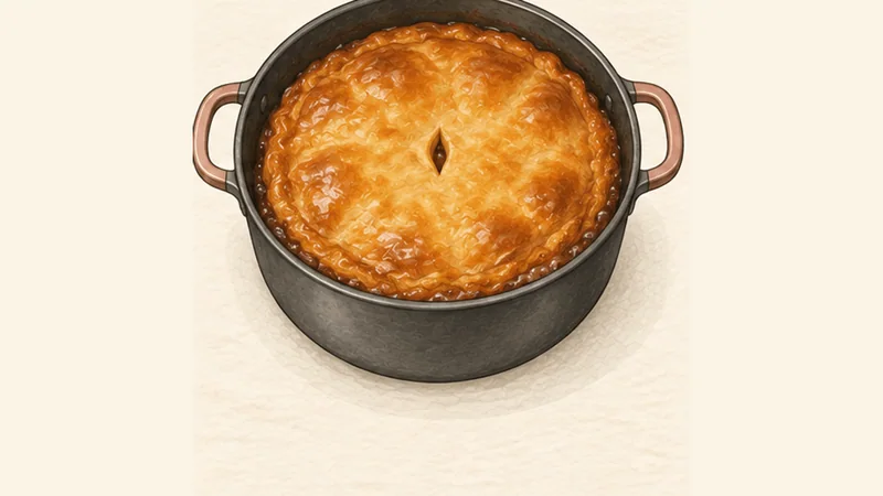 Tarte Tatin, step 5: Bake until crisp.