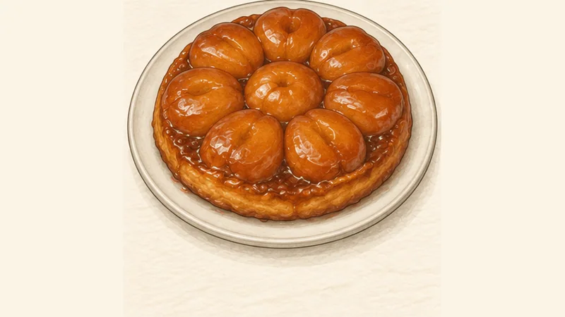 Tarte Tatin, step 6: Invert and serve.