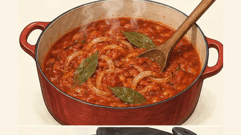 Senegalese Ceebu Jën (Thiéboudienne), step 3: Cook the tomato base.