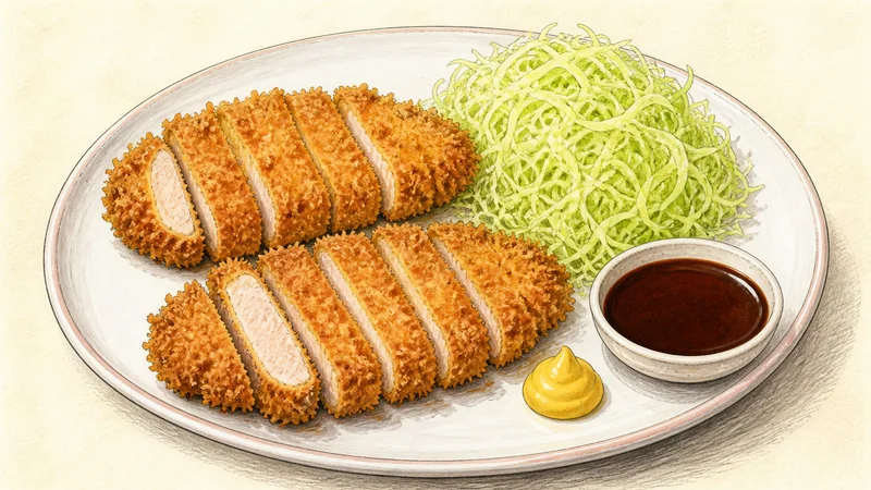 Tonkatsu, step 8: Slice and serve.